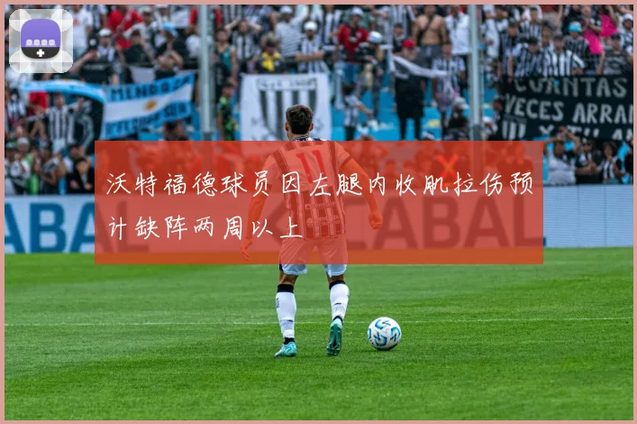 沃特福德球员因左腿内收肌拉伤预计缺阵两周以上